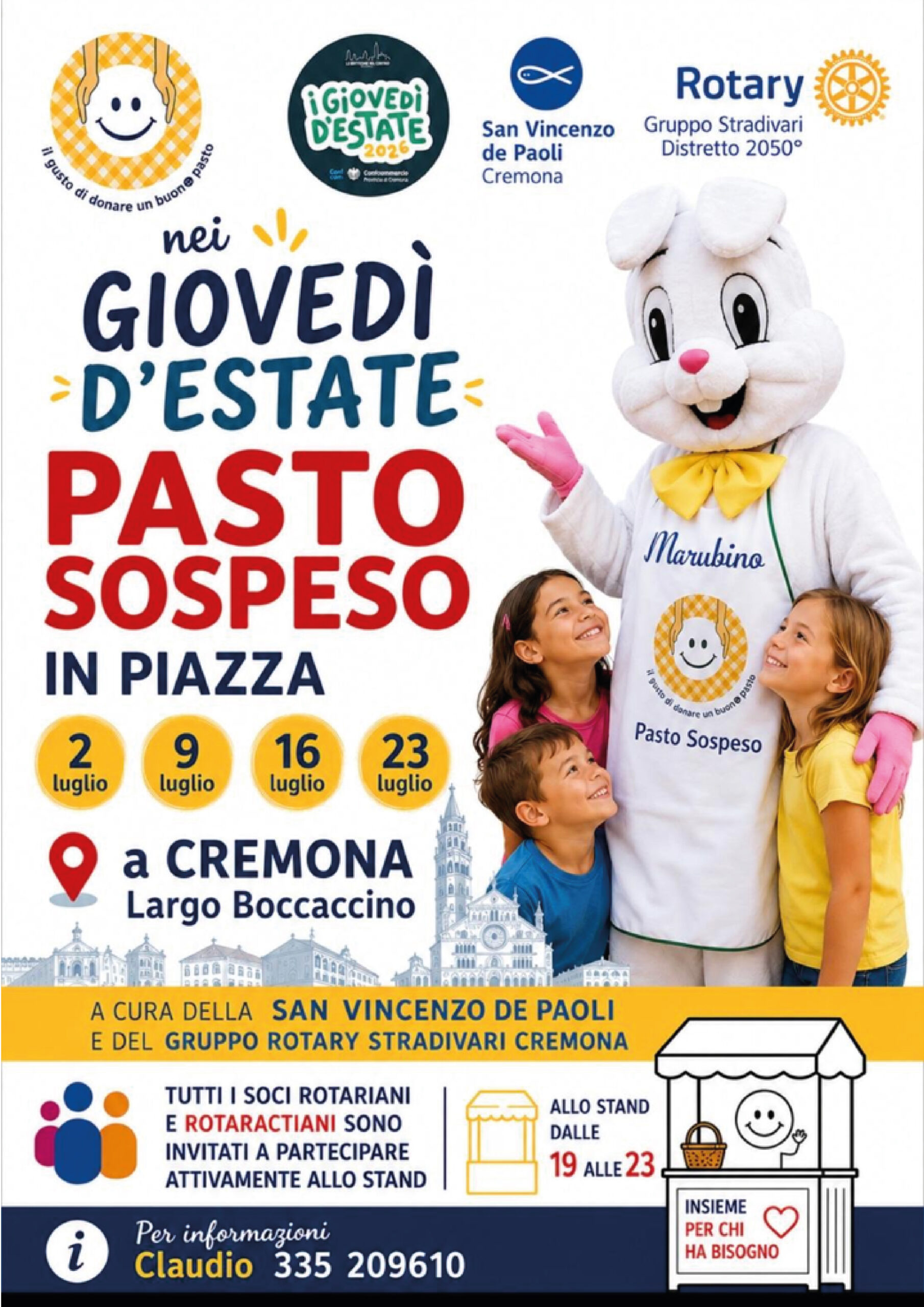 Locandina informativa delle cucine benefiche
